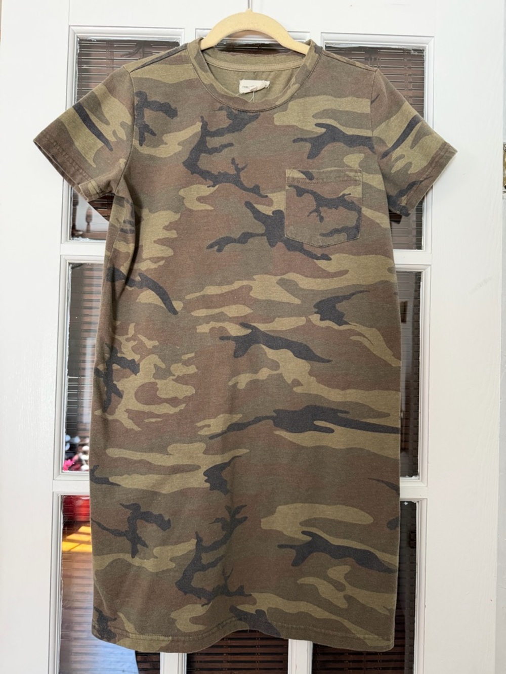 Thread & Supply Women’s S Camouflage Short Sleeve T-shirt Dress | SKU 0150